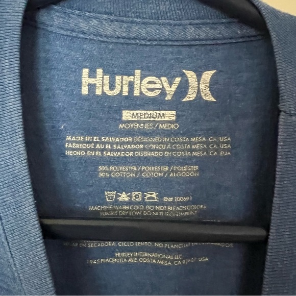 Hurley mens short sleeve graphic tee shirt | size medium - Picture 7 of 8